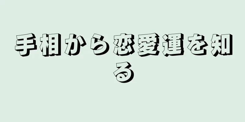 手相から恋愛運を知る