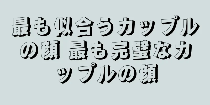 最も似合うカップルの顔 最も完璧なカップルの顔