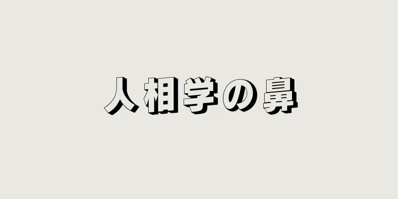 人相学の鼻