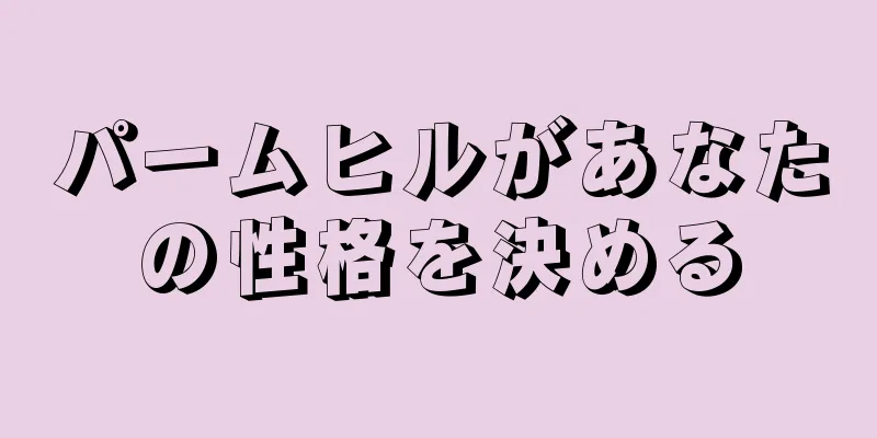 パームヒルがあなたの性格を決める