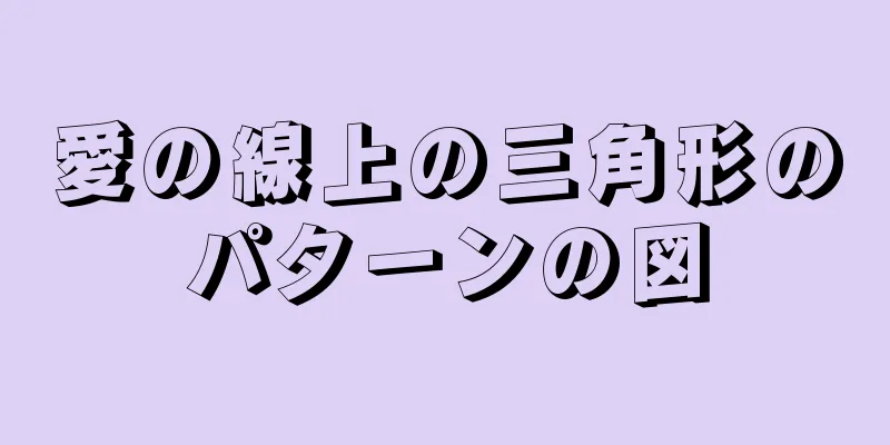 愛の線上の三角形のパターンの図