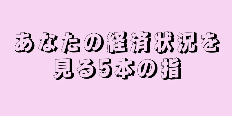 あなたの経済状況を見る5本の指