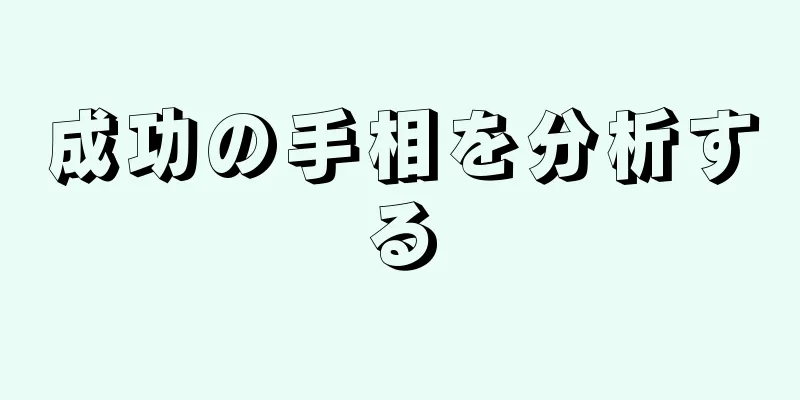 成功の手相を分析する