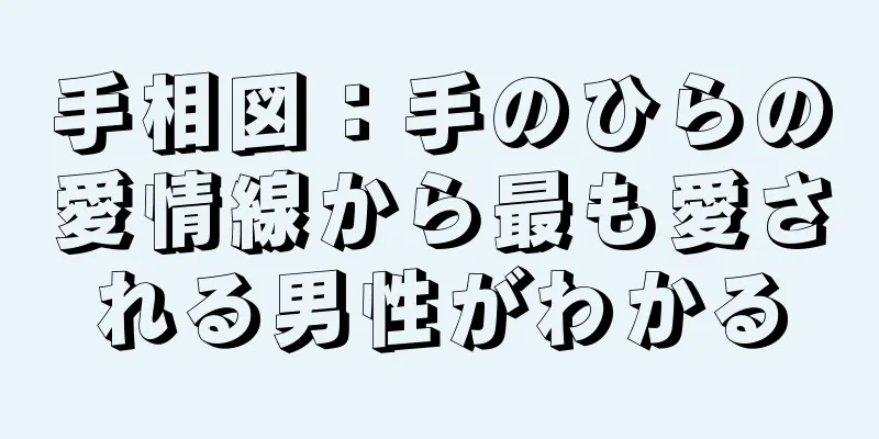 手相図：手のひらの愛情線から最も愛される男性がわかる