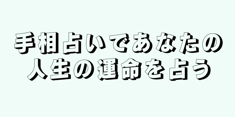 手相占いであなたの人生の運命を占う