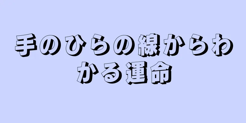 手のひらの線からわかる運命