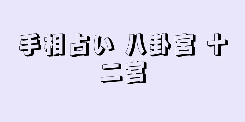 手相占い 八卦宮 十二宮