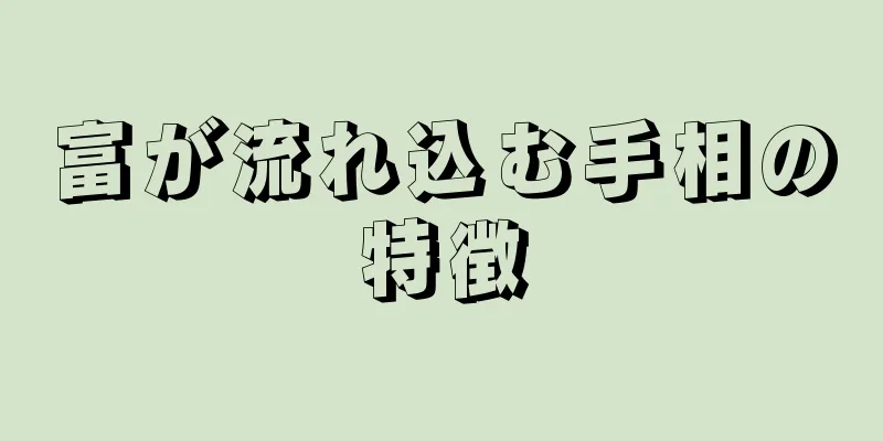 富が流れ込む手相の特徴