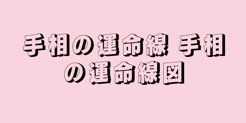 手相の運命線 手相の運命線図