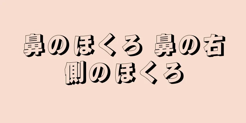 鼻のほくろ 鼻の右側のほくろ