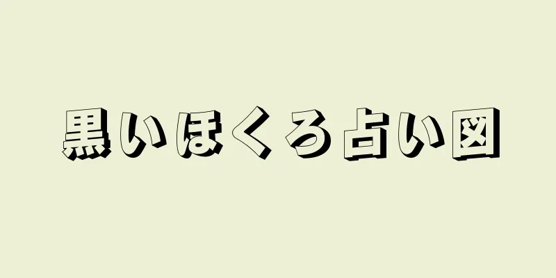 黒いほくろ占い図