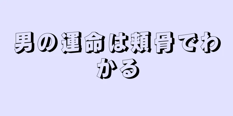 男の運命は頬骨でわかる