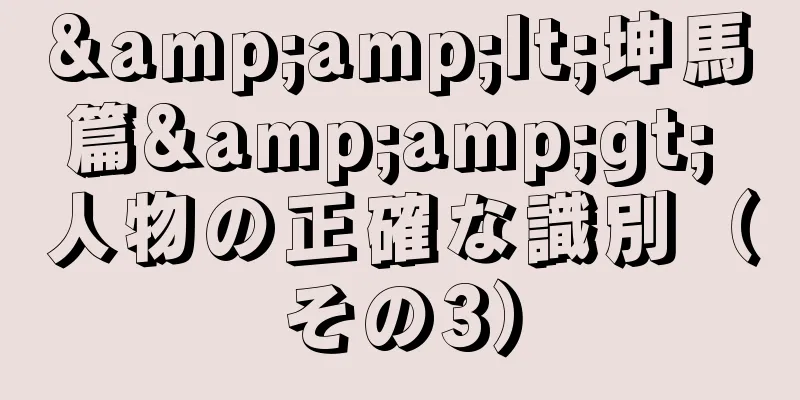 &amp;lt;坤馬篇&amp;gt; 人物の正確な識別（その3）