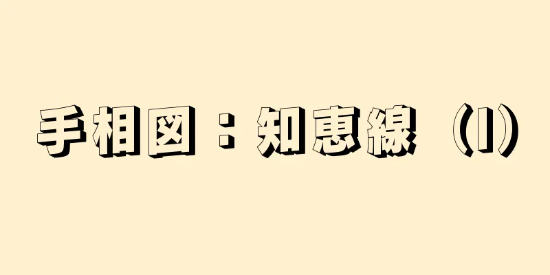 手相図：知恵線（I）