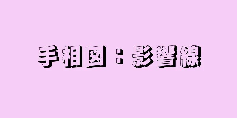 手相図：影響線