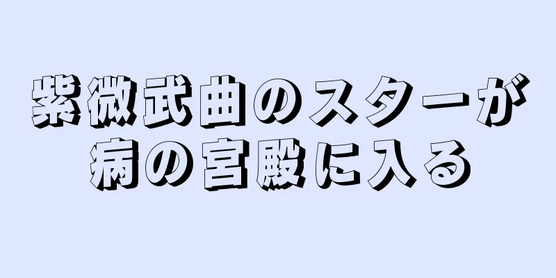 紫微武曲のスターが病の宮殿に入る