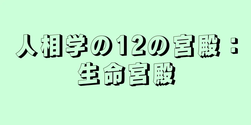 人相学の12の宮殿：生命宮殿