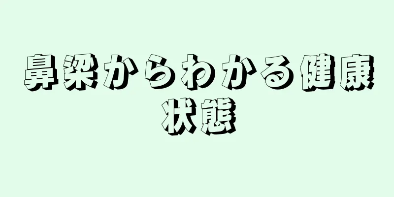 鼻梁からわかる健康状態