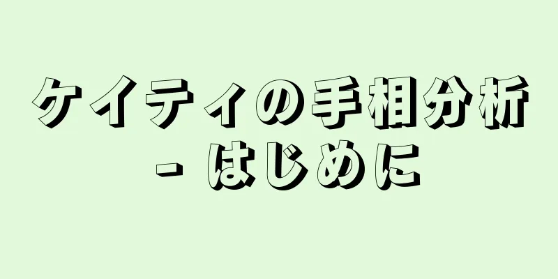 ケイティの手相分析 - はじめに