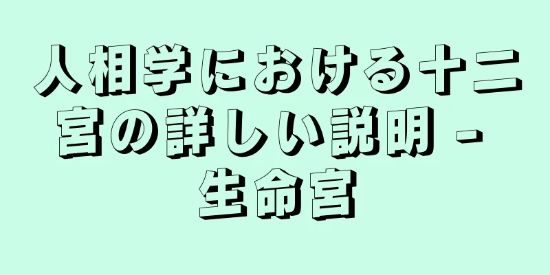 人相学における十二宮の詳しい説明 - 生命宮