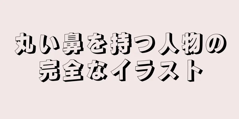 丸い鼻を持つ人物の完全なイラスト