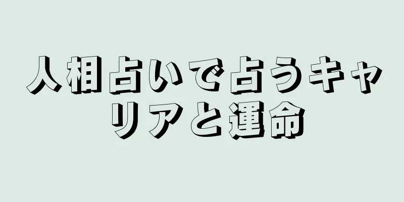 人相占いで占うキャリアと運命