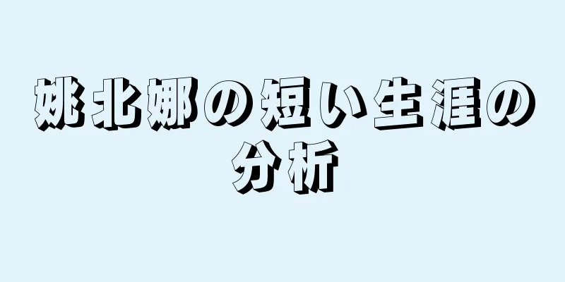 姚北娜の短い生涯の分析