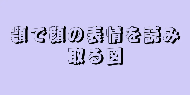 顎で顔の表情を読み取る図