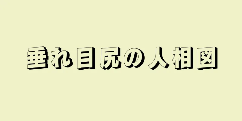 垂れ目尻の人相図