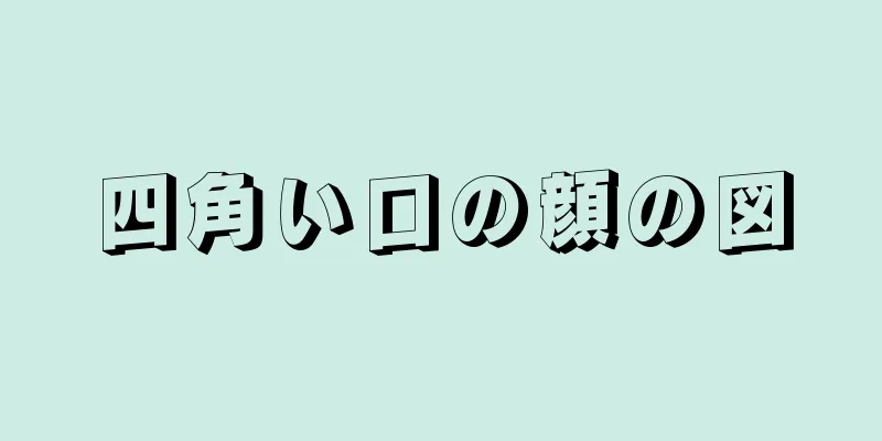 四角い口の顔の図