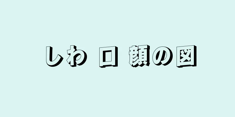 しわ 口 顔の図