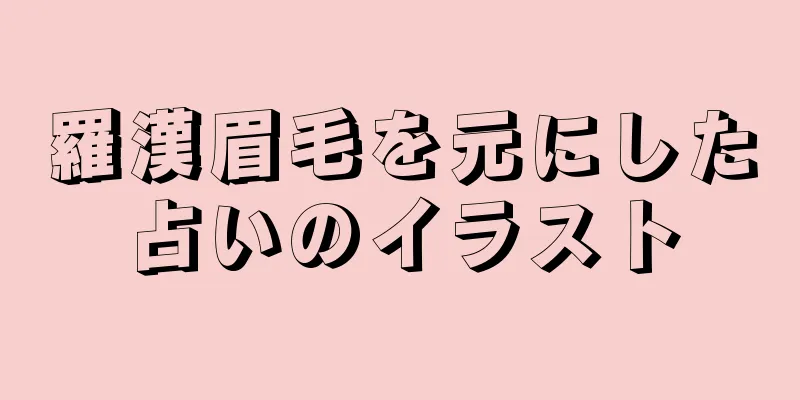 羅漢眉毛を元にした占いのイラスト