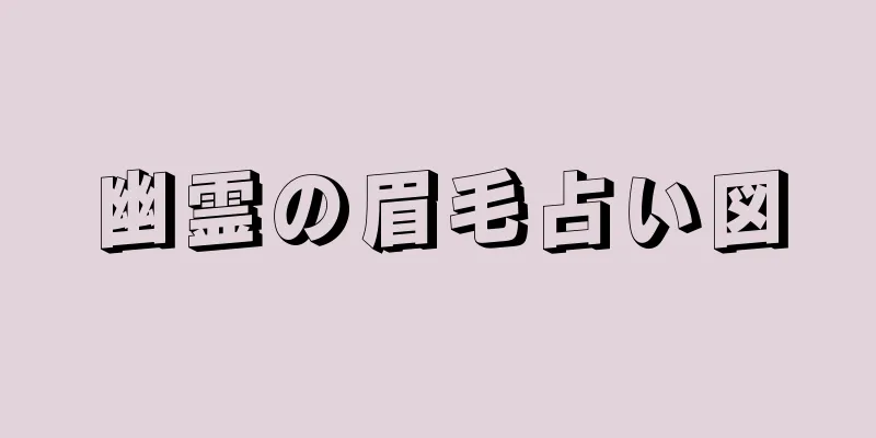 幽霊の眉毛占い図