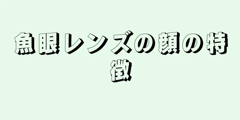 魚眼レンズの顔の特徴