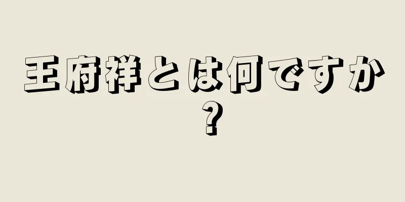 王府祥とは何ですか？