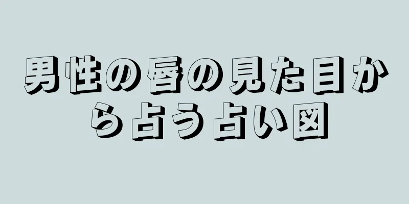 男性の唇の見た目から占う占い図