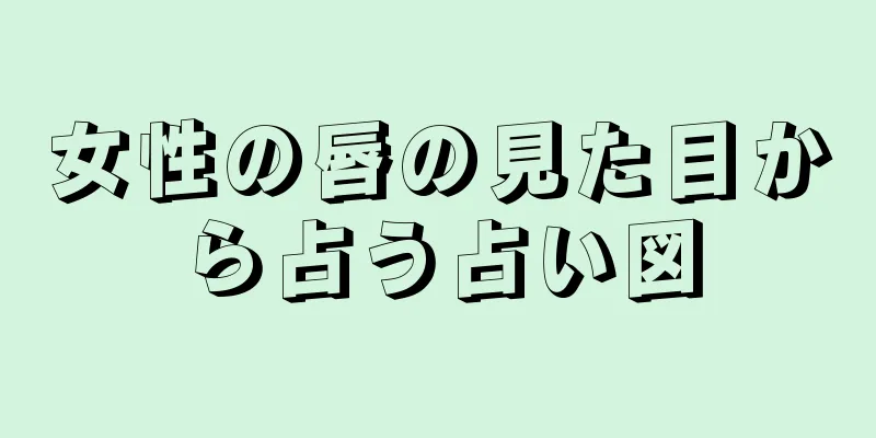 女性の唇の見た目から占う占い図