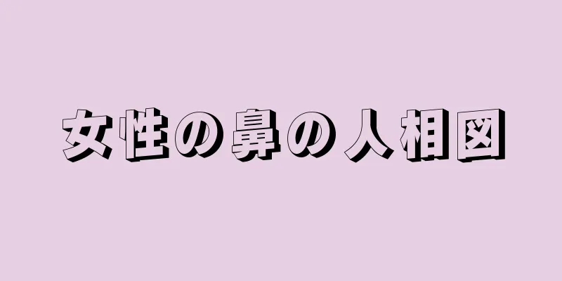 女性の鼻の人相図