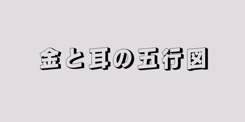 金と耳の五行図