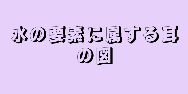 水の要素に属する耳の図