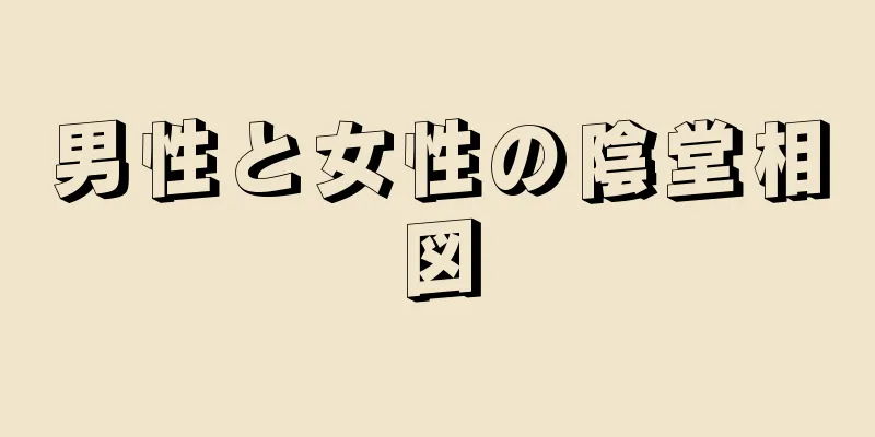 男性と女性の陰堂相図