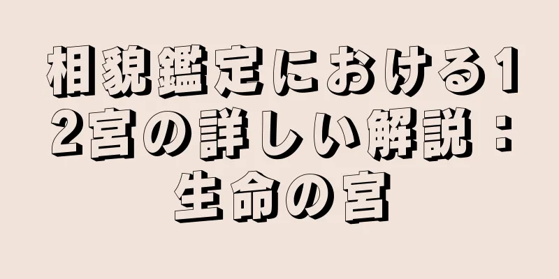 相貌鑑定における12宮の詳しい解説：生命の宮