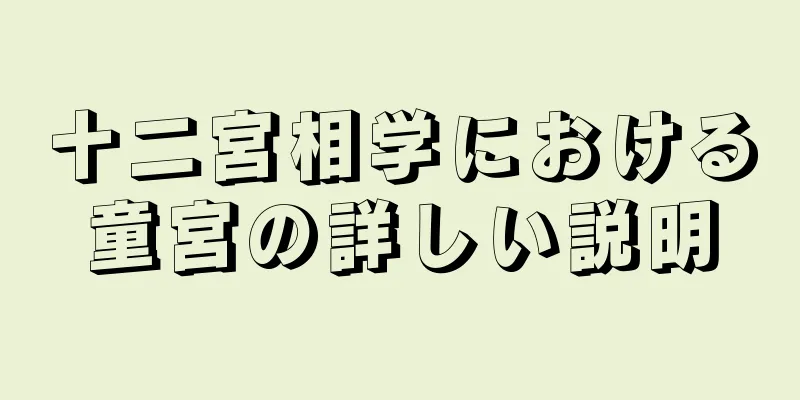 十二宮相学における童宮の詳しい説明