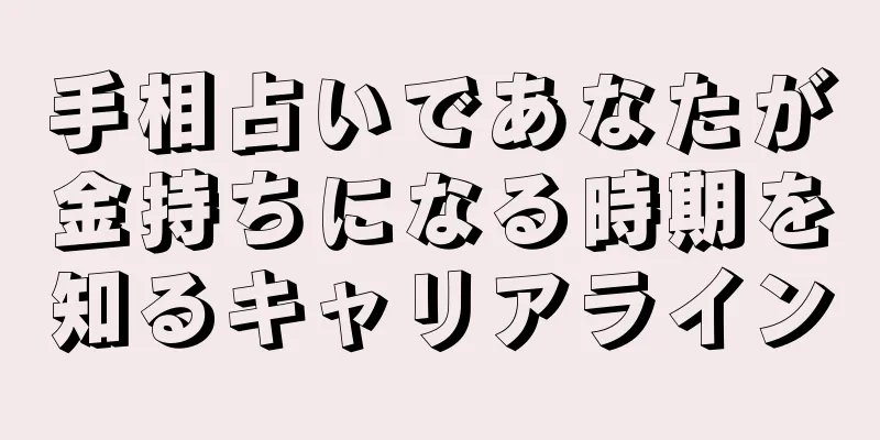 手相占いであなたが金持ちになる時期を知るキャリアライン