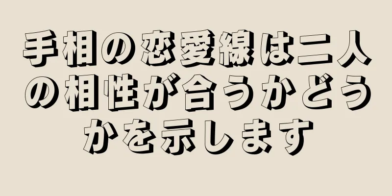 手相の恋愛線は二人の相性が合うかどうかを示します