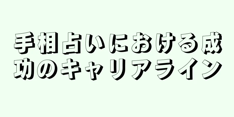 手相占いにおける成功のキャリアライン