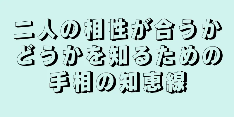 二人の相性が合うかどうかを知るための手相の知恵線