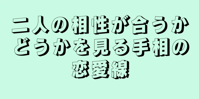 二人の相性が合うかどうかを見る手相の恋愛線