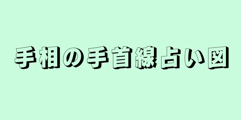 手相の手首線占い図