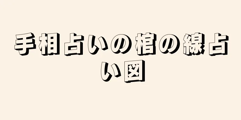 手相占いの棺の線占い図